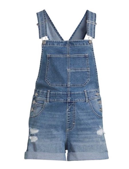 Denim shortalls for women and juniors at Walmart! Spring outfit 