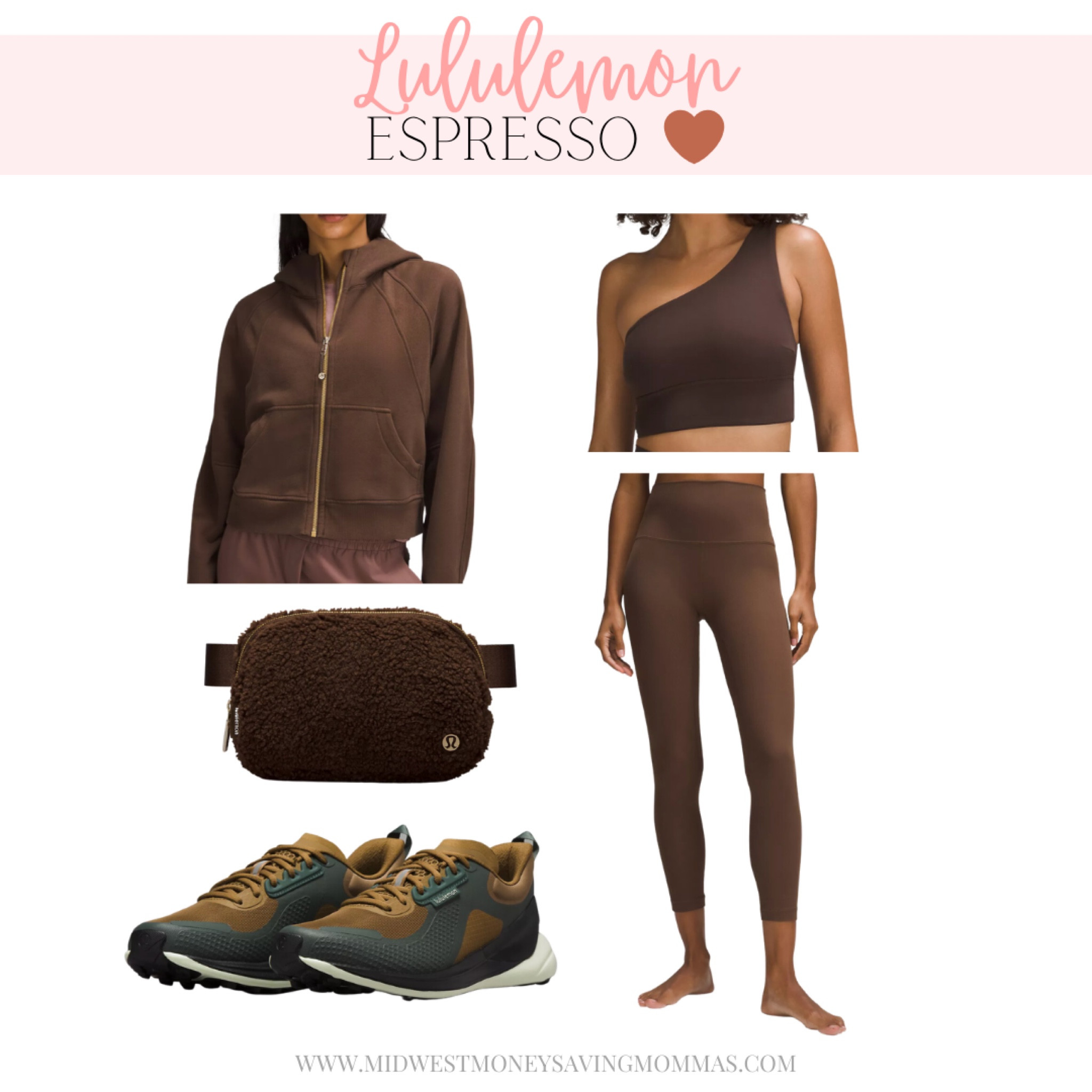 Lululemon Espresso Activewear 

Align leggings  scuba jacket  sports bra  running shoes  sneakers  belt bag  fitness  athleisure  

#LTKfitness #LTKstyletip #LTKSeasonal