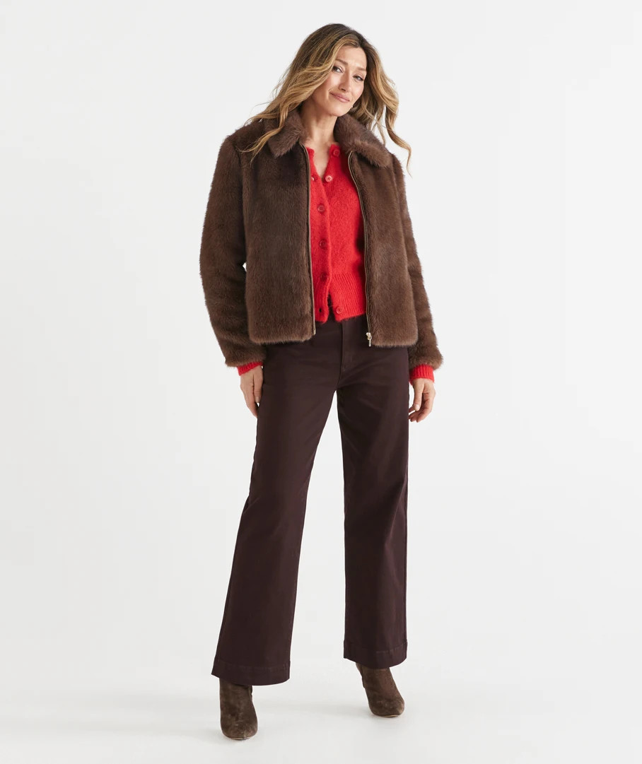 Wide Leg Jean - Chocolate | Sussan