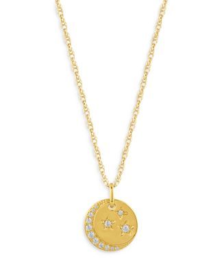 Diamond Celestrial Disc Pendant Necklace in 14K Yellow Gold, 0.15 ct. t.w. - 100% Exclusive | Bloomingdale's (US)