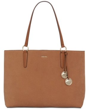 Calvin Klein Reese Extra-Large Suede Tote | Macys (US)