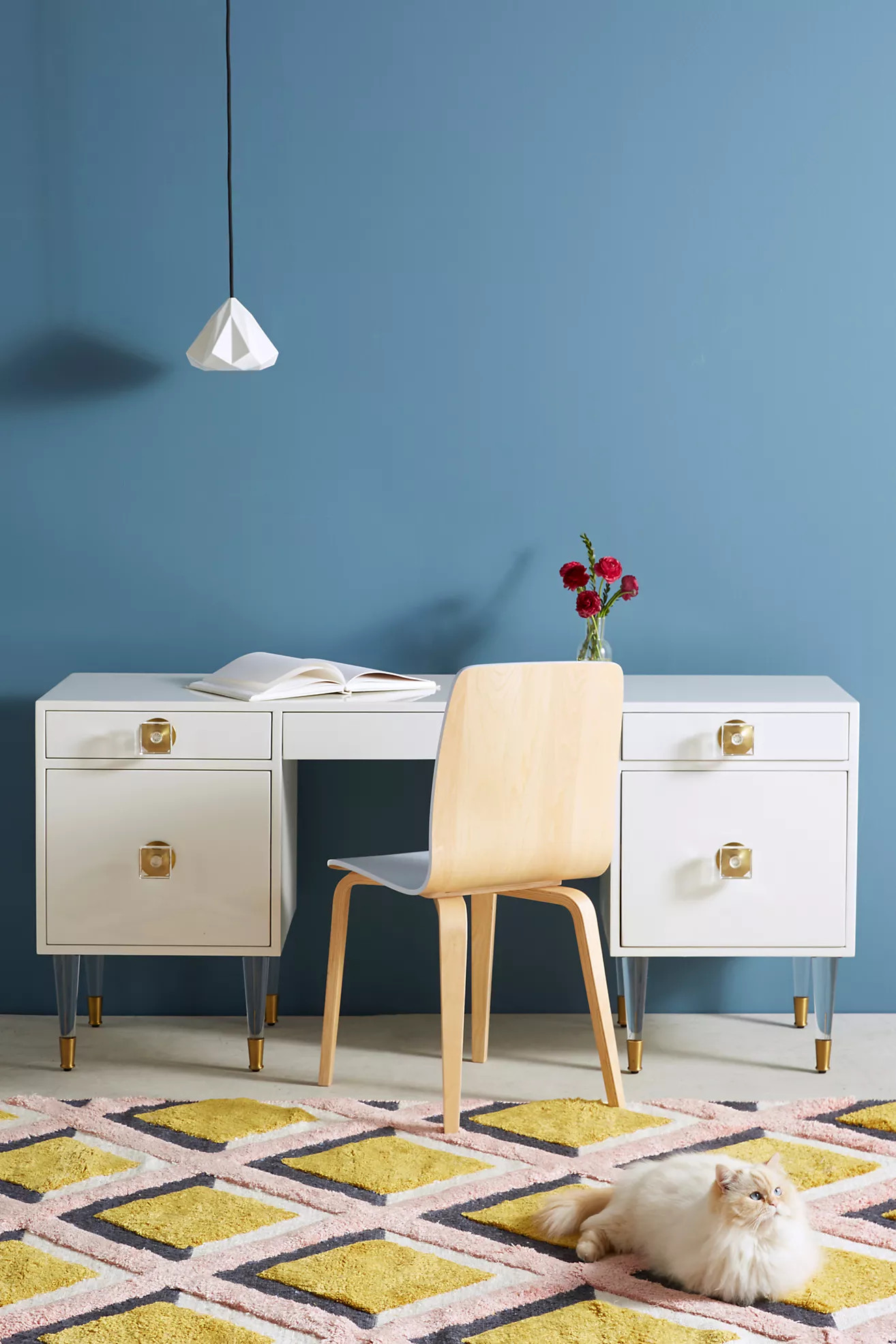 Lacquered Regency Desk | Anthropologie (US)