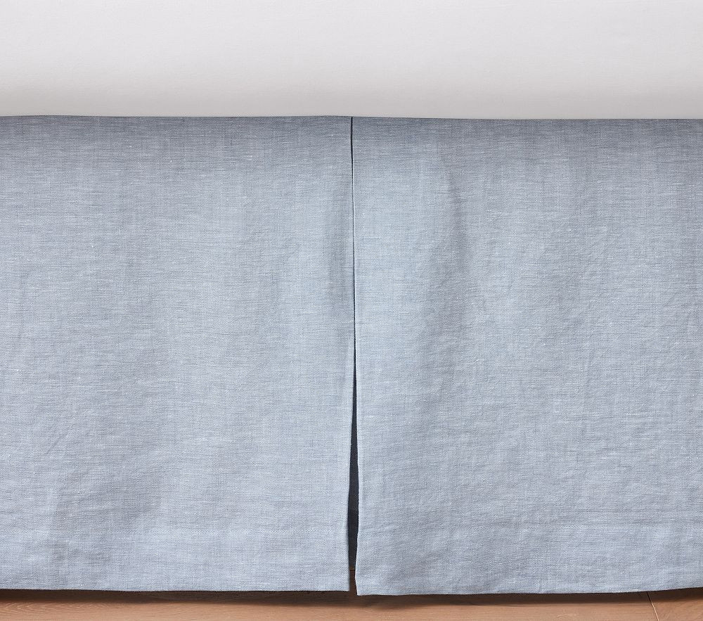 European Linen Crib Skirt | Pottery Barn Kids