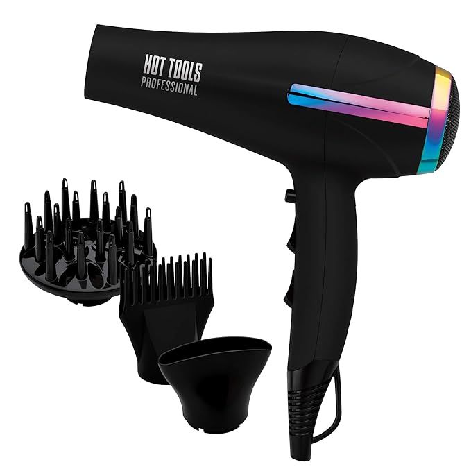 HOT TOOLS Professional 1875W Turbo Ceramic Rainbow Hair Dryer | Amazon (US)