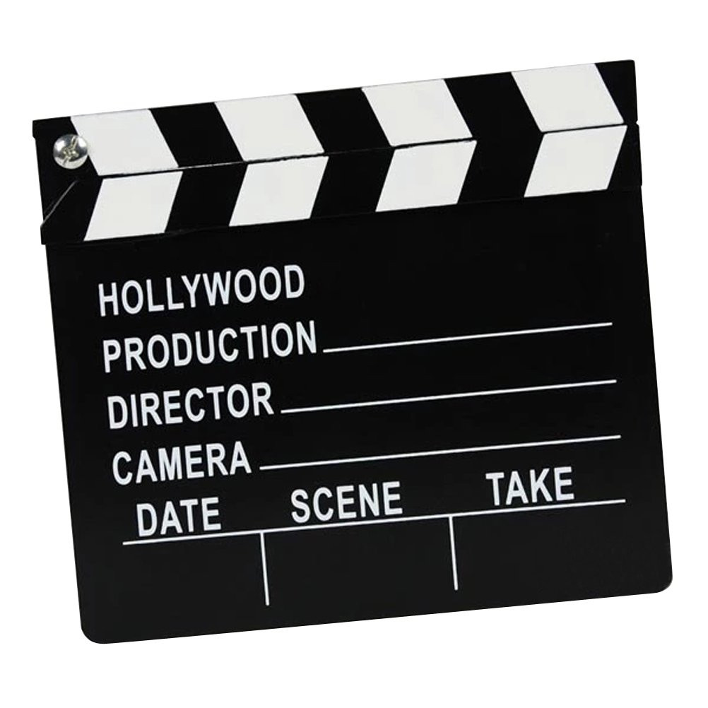 Wooden Director's Clapper Board Film Movie Clapboard Slate Photo Props Kids Toy | Walmart (US)