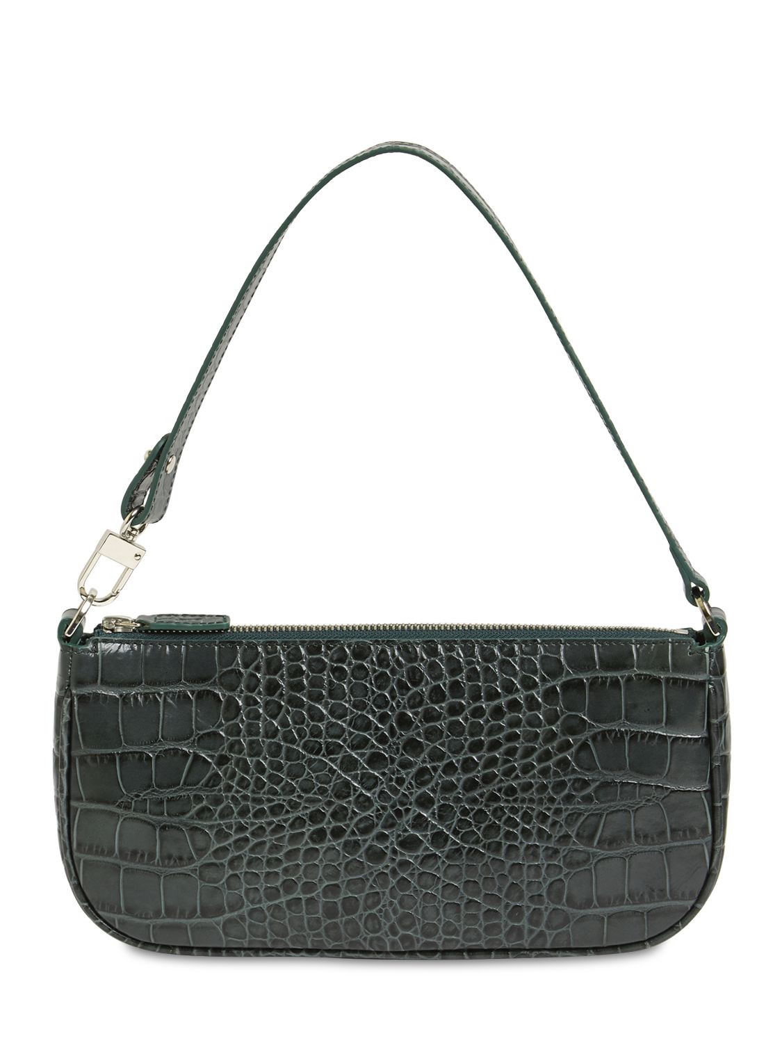 RACHEL CROC EMBOSSED LEATHER BAG | Luisaviaroma