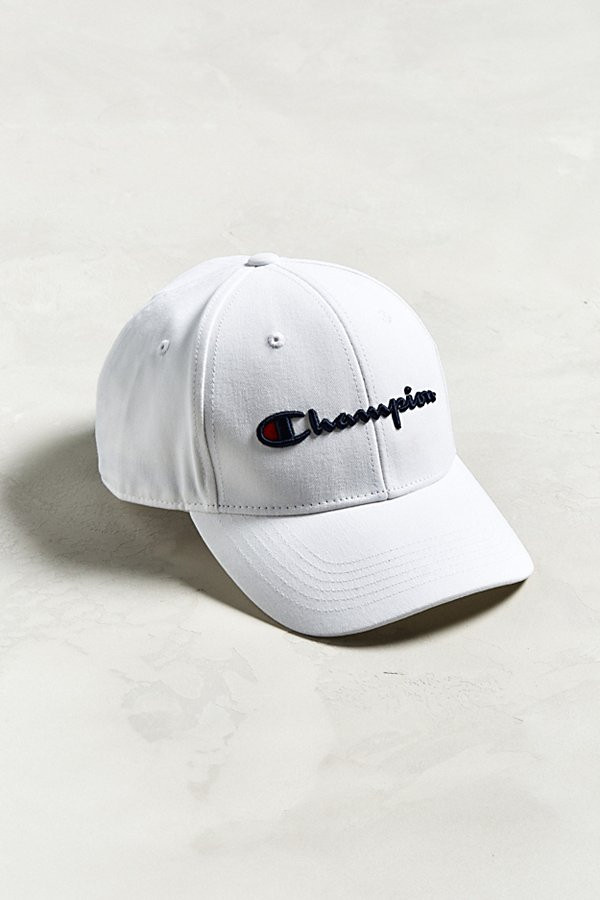 Champion Classic Twill Baseball Hat - White ALL at Urban Outfitters | Urban Outfitters (US and RoW)