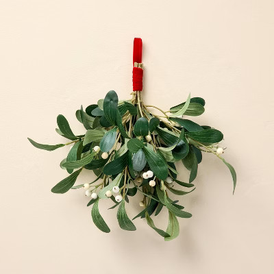 11" Faux Mistletoe & Snowberry Christmas Swag - Hearth & Hand™ with Magnolia | Target