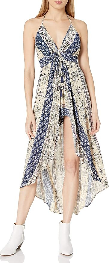 Angie Women's Printed Maxi Romper | Amazon (US)