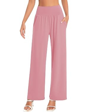 BUBBLELIME Women's High Waist Wide Leg Yoga Pants Lounge Casual Sweatpants | 19"/26"/28"/30"/32"/... | Amazon (US)