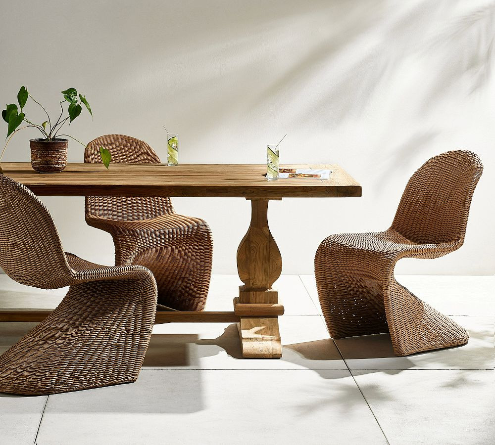 Wilder Reclaimed Teak Wood Outdoor Dining Table | Pottery Barn (US)