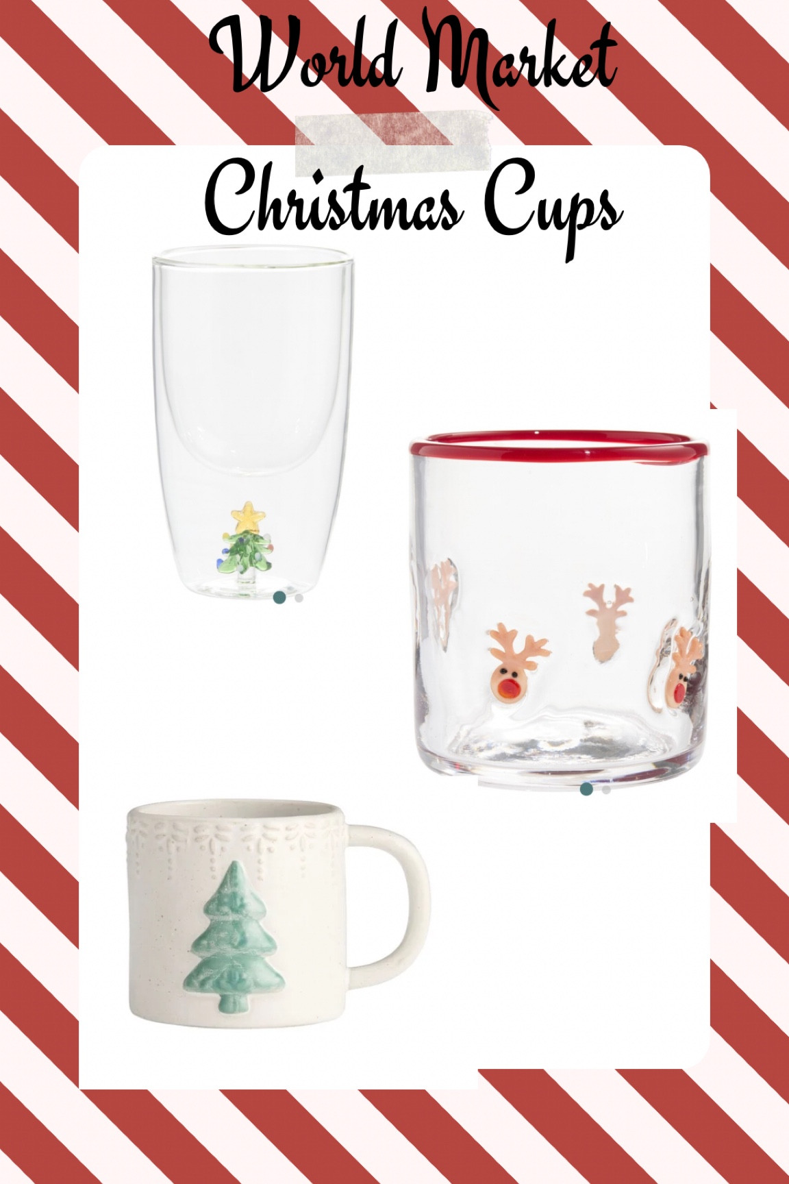 World Market Christmas Cups 

#LTKHoliday #LTKSeasonal