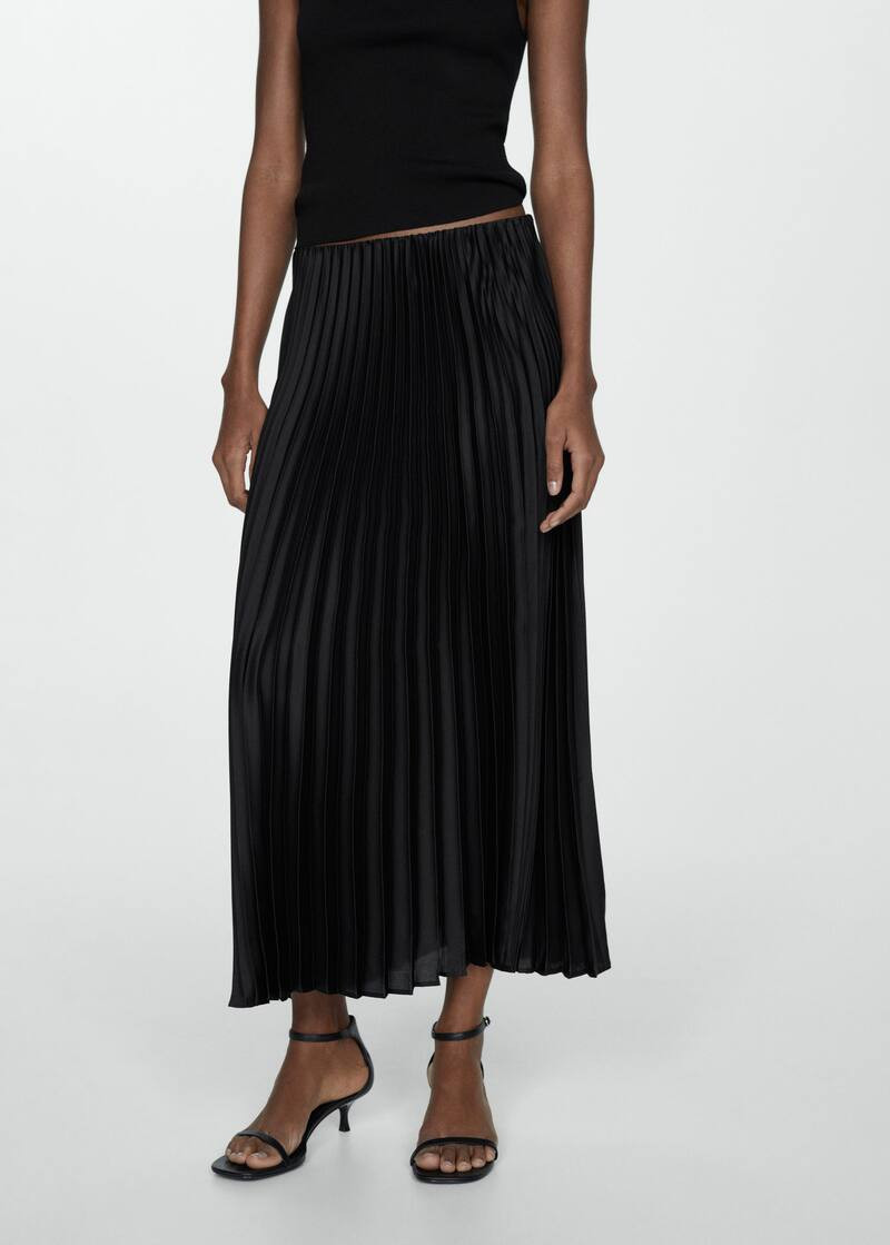 Pleated midi skirt -  Women | Mango USA | MANGO (US)
