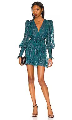 House of Harlow 1960 x REVOLVE Sumner Mini Dress in Deep Teal from Revolve.com | Revolve Clothing (Global)