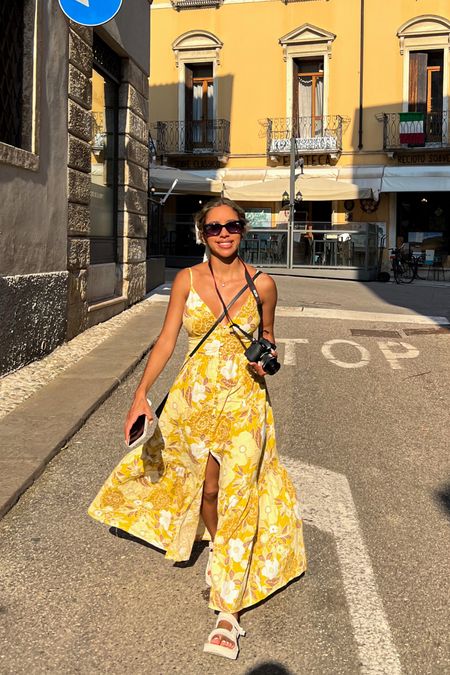 Wandering the streets of Soave in my favorite summer dress 💛 sadly this print/color is sold out but I linked the same one in a diff color! 

#LTKU #LTKtravel #LTKeurope
