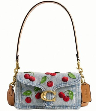 Coach Cherry Denim Tabby 20 Shoulder Bag | Dillard's