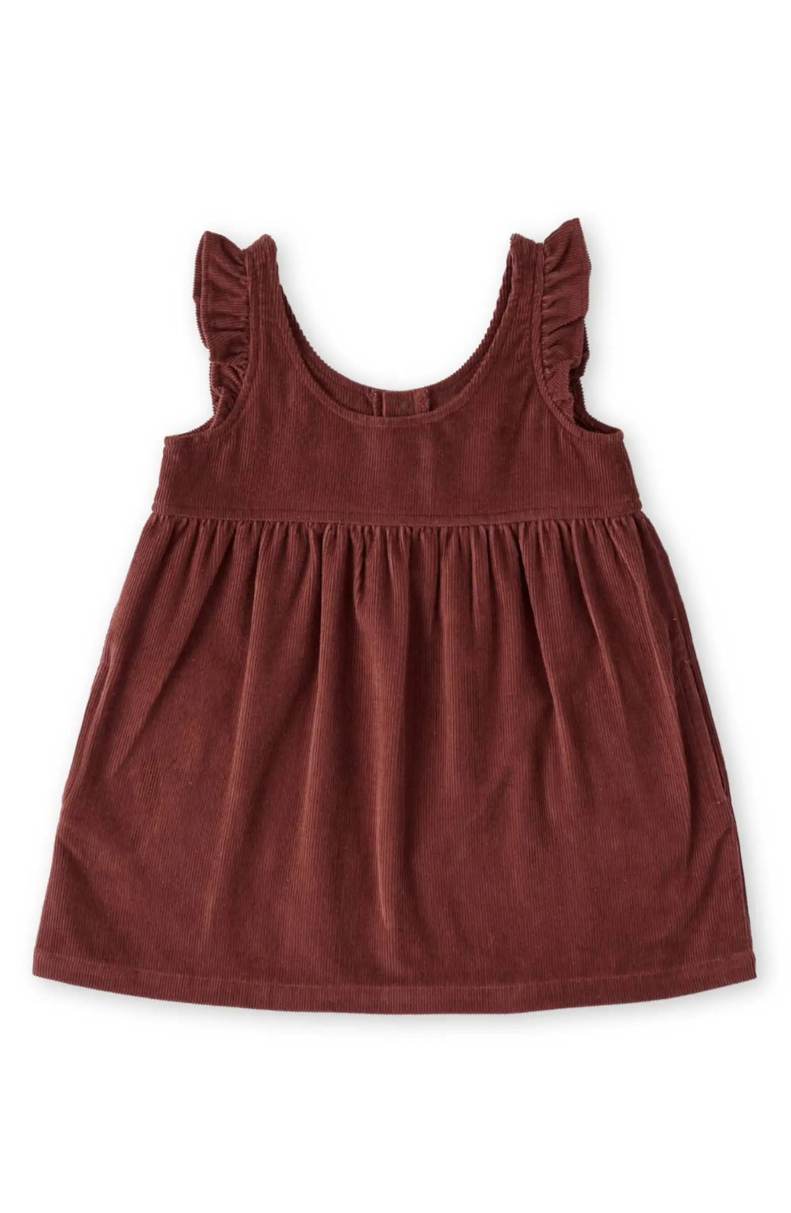 Organic Cotton Corduroy Pinafore Dress | Nordstrom