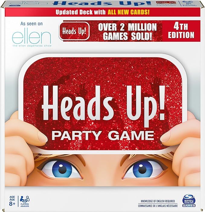 Head’s Up Party Game 4th Edition, Word Guessing Board Game for Kids and Families Ages 8 and up | Amazon (US)