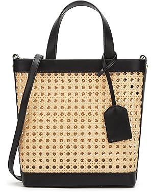 Rattan Tote Bag for Women Straw Beach Bag Crossbody Purse PU Leather Summer Shoulder Bag Cute Boh... | Amazon (US)