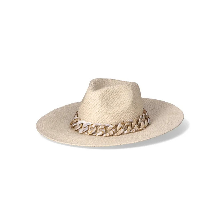 Time and Tru Women's Woven Straw Fedoras | Walmart (US)