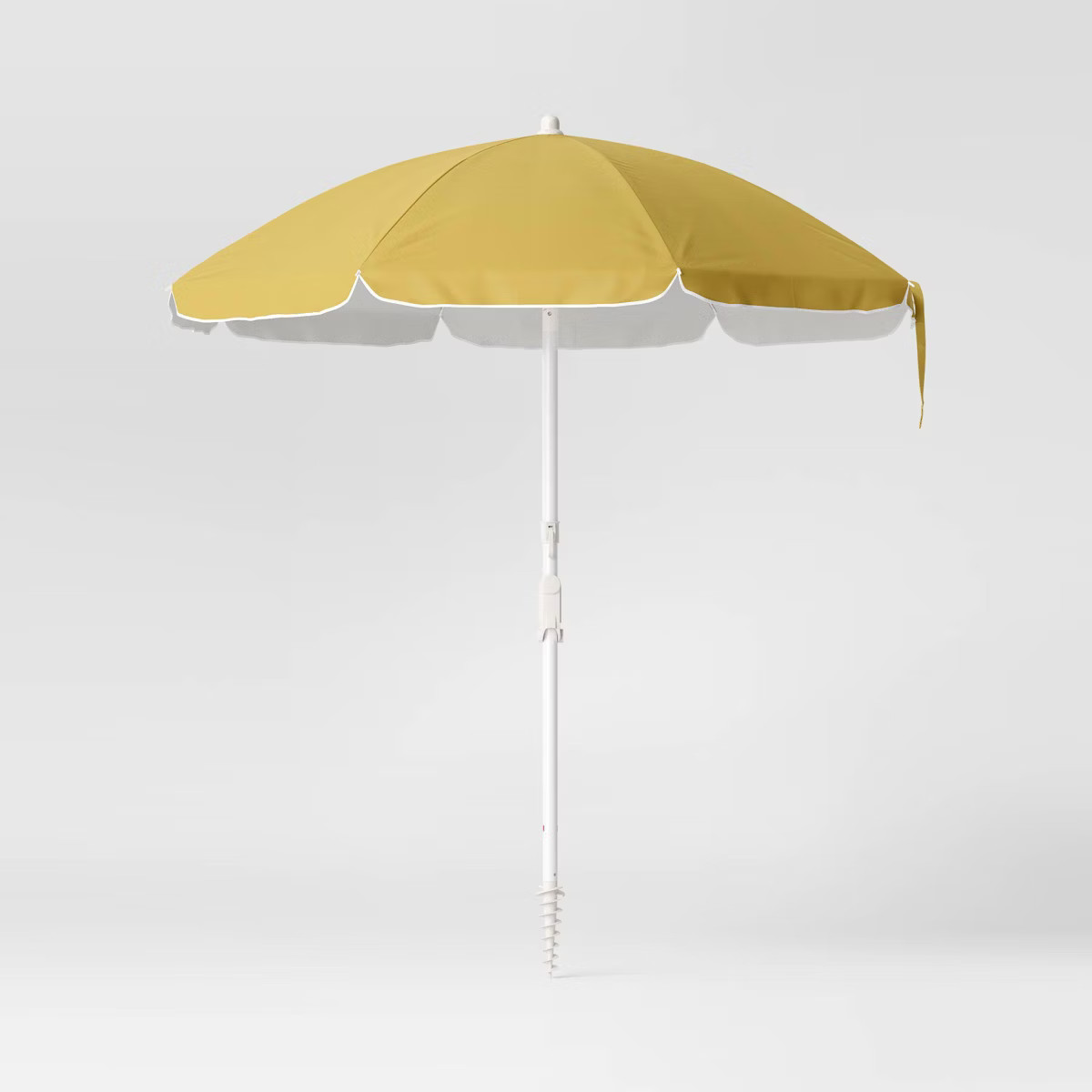 6.5'x6.5' Outdoor Patio Beach Umbrella Yellow - Sun Squad™ | Target