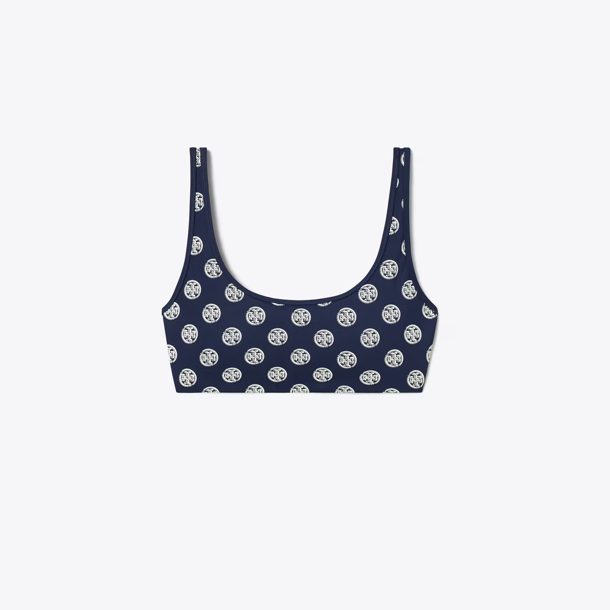 T Monogram Compression Scoop-Neck Bra: Women's Designer Sports Bras | Tory Burch | Tory Burch (US)