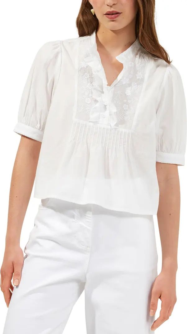 French Connection Alowie Embroidered Blouse | Nordstrom | Nordstrom