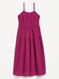 Waist-Defined Smocked Tiered Midi Cami Dress for Women | Old Navy (US)