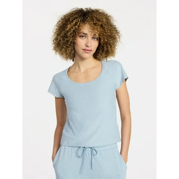Athletic Works Women's ButterCore Fashion Tee with Short Sleeves, Sizes XS-XXXL | Walmart (US)