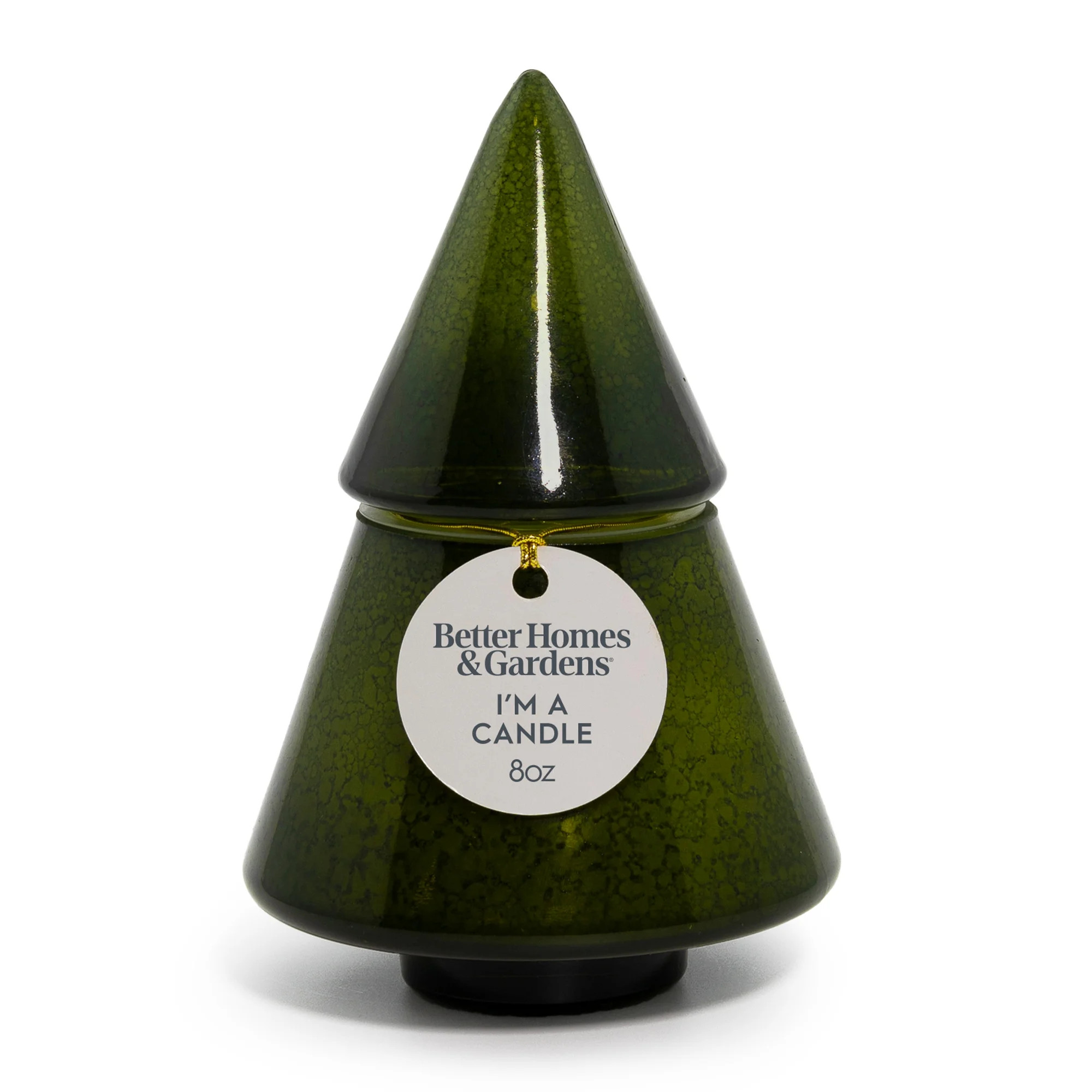Better Homes & Gardens 1-Wick Artisanal Style Glass Christmas Tree Candle, Fresh Cut Frasier, 8 o... | Walmart (US)