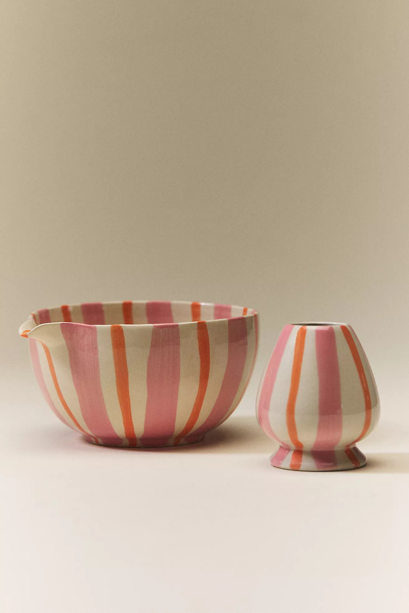 Daily Stripe Matcha Whisk Holder | Anthropologie (US)