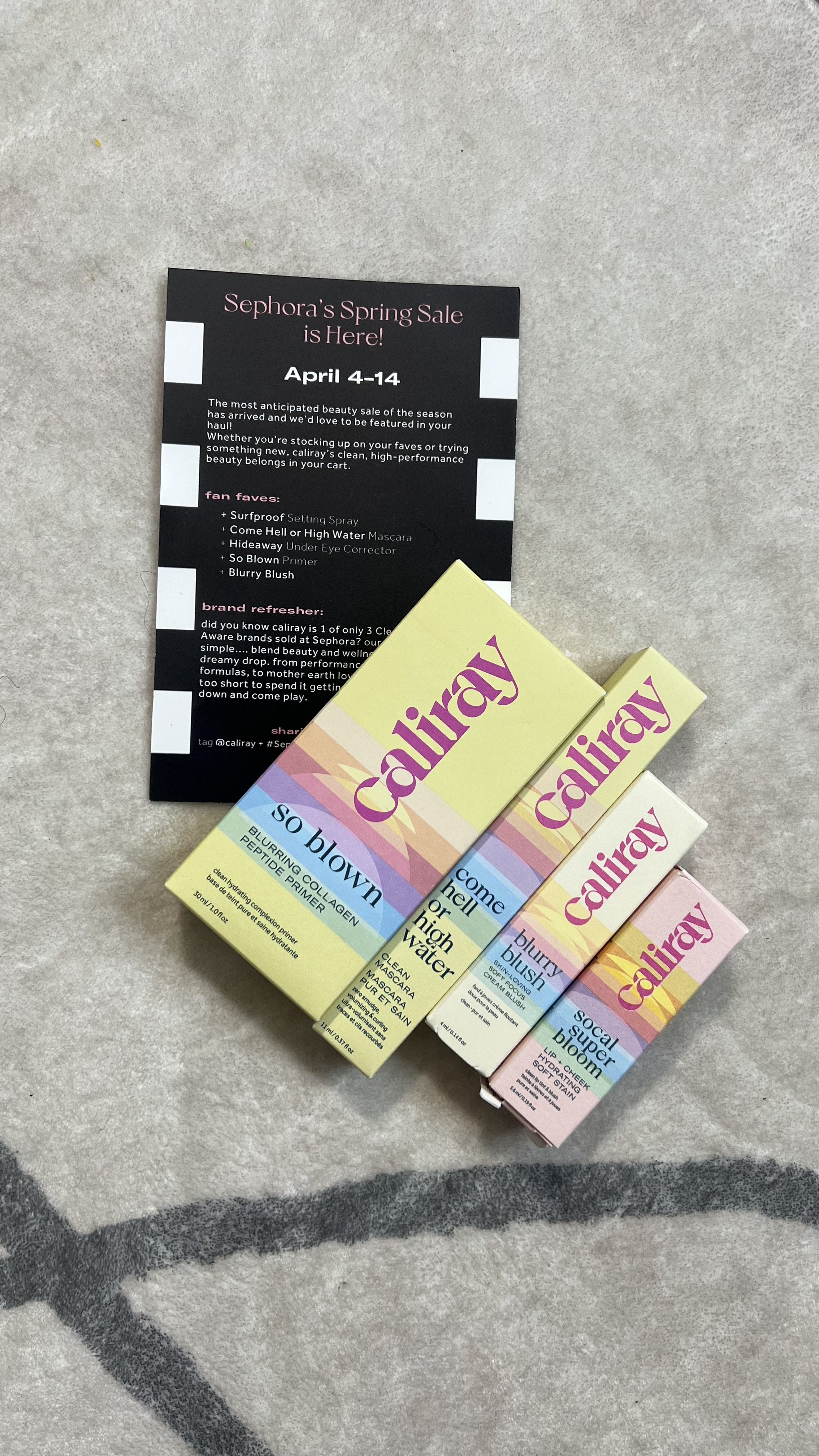 Just received an exciting package from @caliray featuring some of their innovative products! I haven’t tried these yet, but I’m eager to explore their offerings:
	•	So Blown Blurring & Hydrating Collagen Peptide Primer: This lightweight primer aims to minimize pores and blur imperfections while providing hydration. Infused with collagen peptides and niacinamide, it promises to nourish the skin and create a smooth canvas for makeup application.
	•	Come Hell or High Water Volumizing Tubing Mascara: A clean, water-resistant mascara designed to volumize and lengthen lashes. Utilizing tubing technology, it encases each lash for smudge-proof wear and easy removal. Enriched with 2% argan oil, it also conditions lashes.  ￼ ￼
	•	Blurry Blush Pore Minimizing Cream Blush with Niacinamide: This cream-to-powder blush is formulated to blur pores and deliver a soft-focus flush of color. The inclusion of niacinamide helps to minimize the appearance of pores, offering both skincare benefits and a natural-looking finish.  ￼
	•	SoCal Superbloom Lip & Cheek Dewy Gloss + Blush Tint: A versatile, hydrating stain that provides a dewy tint to both lips and cheeks. Infused with hyaluronic acid, it aims to offer a comfortable, buildable color with a glossy finish.  ￼

Caliray is known for its commitment to clean beauty and sustainable practices, making these products even more appealing. Can’t wait to incorporate them into my routine and share my thoughts!

#Caliray #CleanBeauty #SoBlownPrimer #ComeHellOrHighWaterMascara #BlurryBlush #SoCalSuperbloom #MakeupFavorites #Gifted

#LTKFindsUnder50 #LTKBeauty #LTKSaleAlert