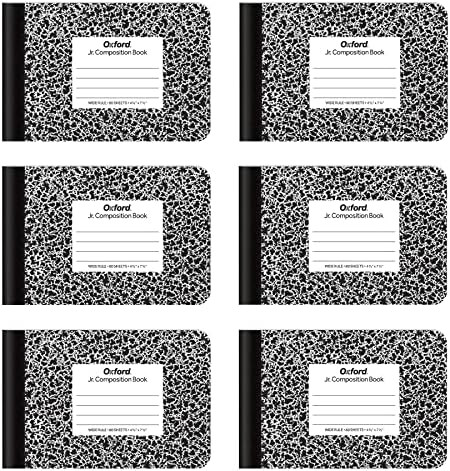 Oxford Jr. Composition Notebooks, School Supplies, Notebooks for School, Half Size, 4-7/8 x 7-1/2... | Amazon (US)