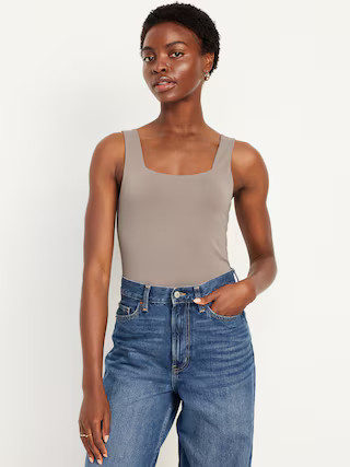 Square-Neck Tank Top Bodysuit | Old Navy (US)