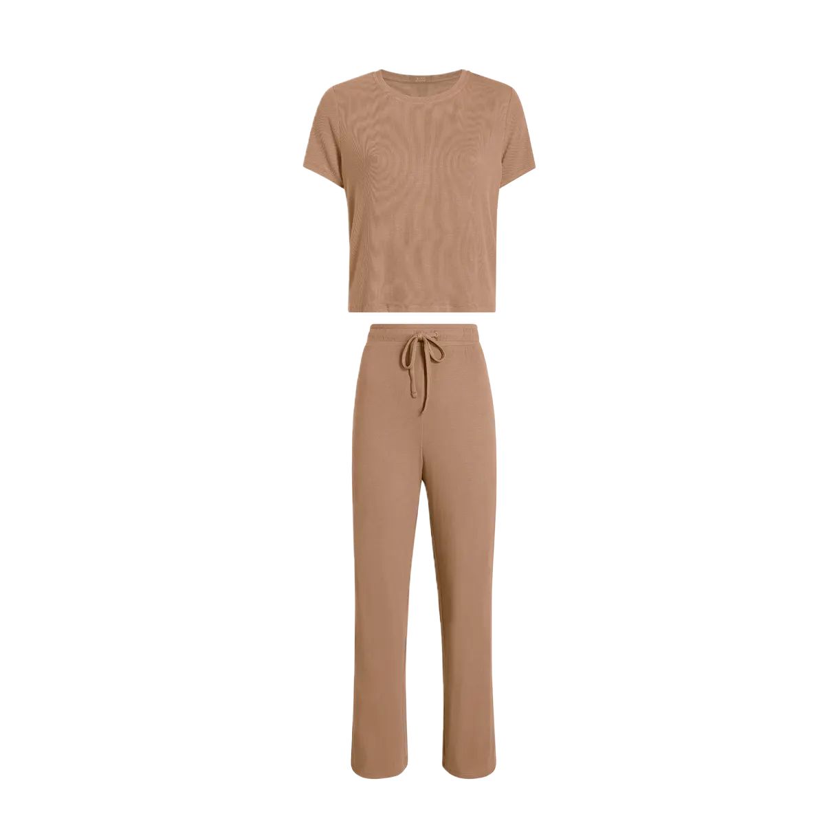 Ribbed Pajama Set | Cinnamon - nuuds | nuuds