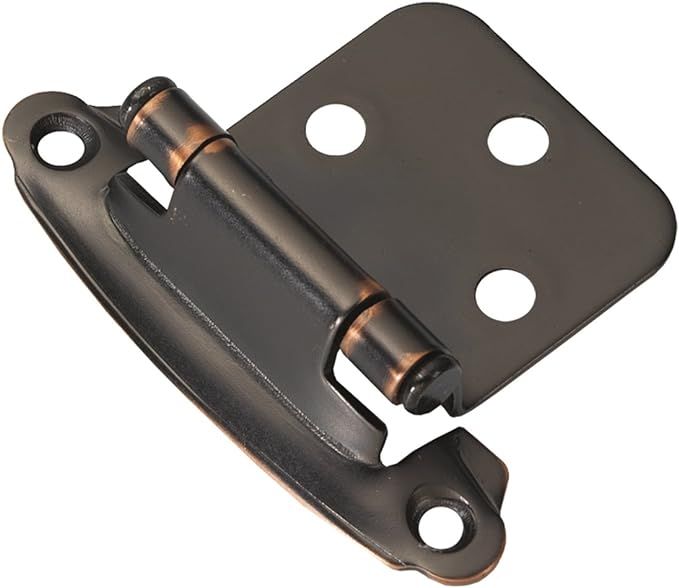 Hickory Hardware VP244-OBH Project Pack Surface Self-Closing Flush Hinge, Oil-Rubbed Bronze Highl... | Amazon (US)