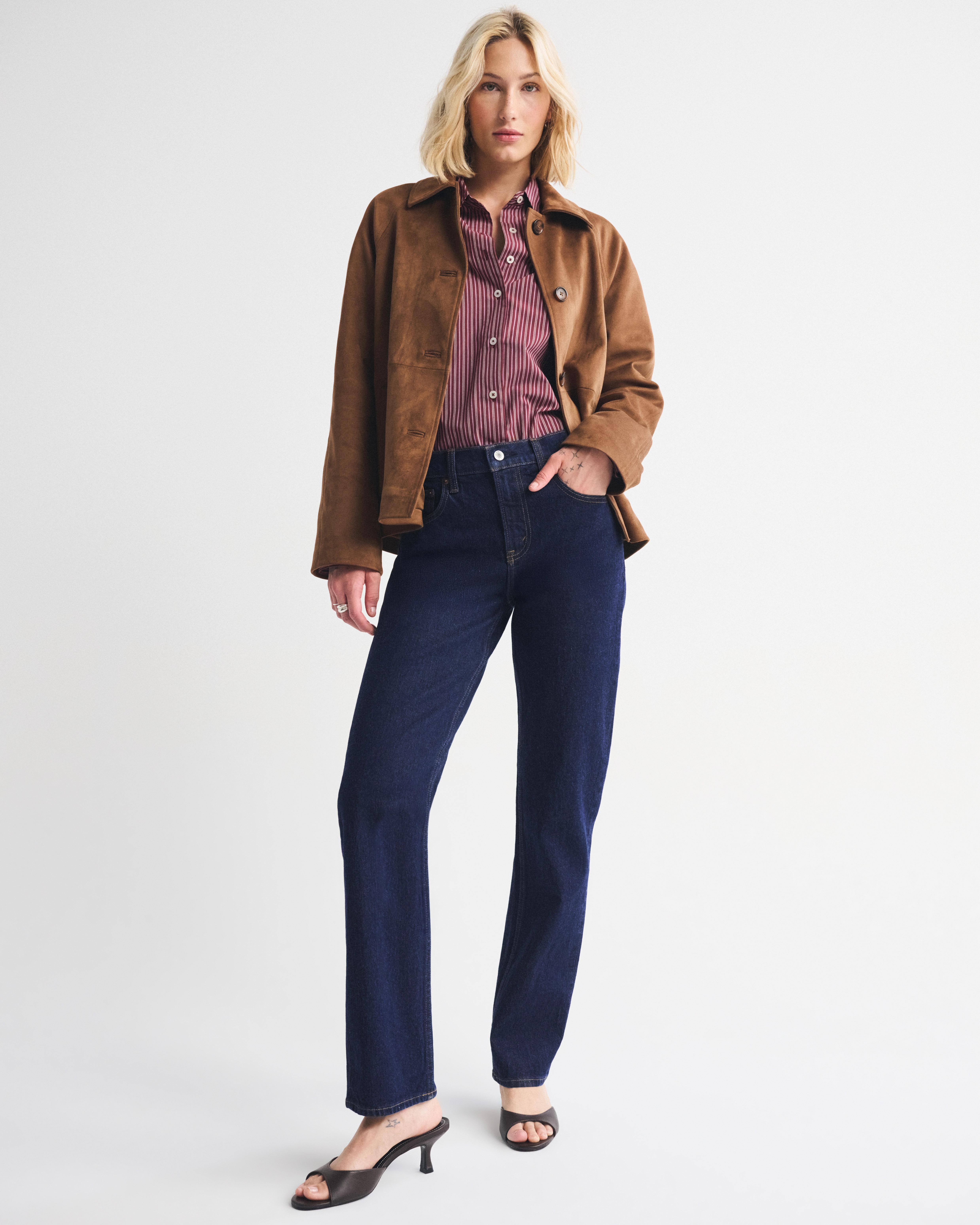 High Rise 90s Straight Jean | Abercrombie & Fitch (US)