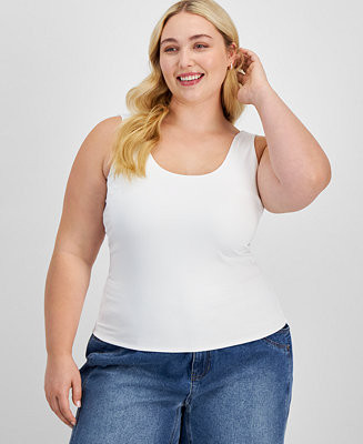 And Now This Plus Size Scoop-Neck Sleeveless Top, Created for Macy's - Macy's | Macy's