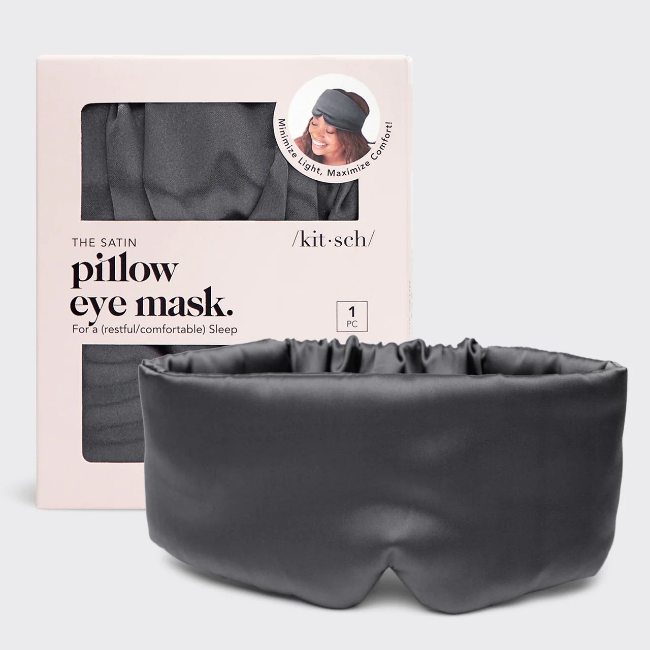The Pillow Eye Mask - Charcoal | Kitsch