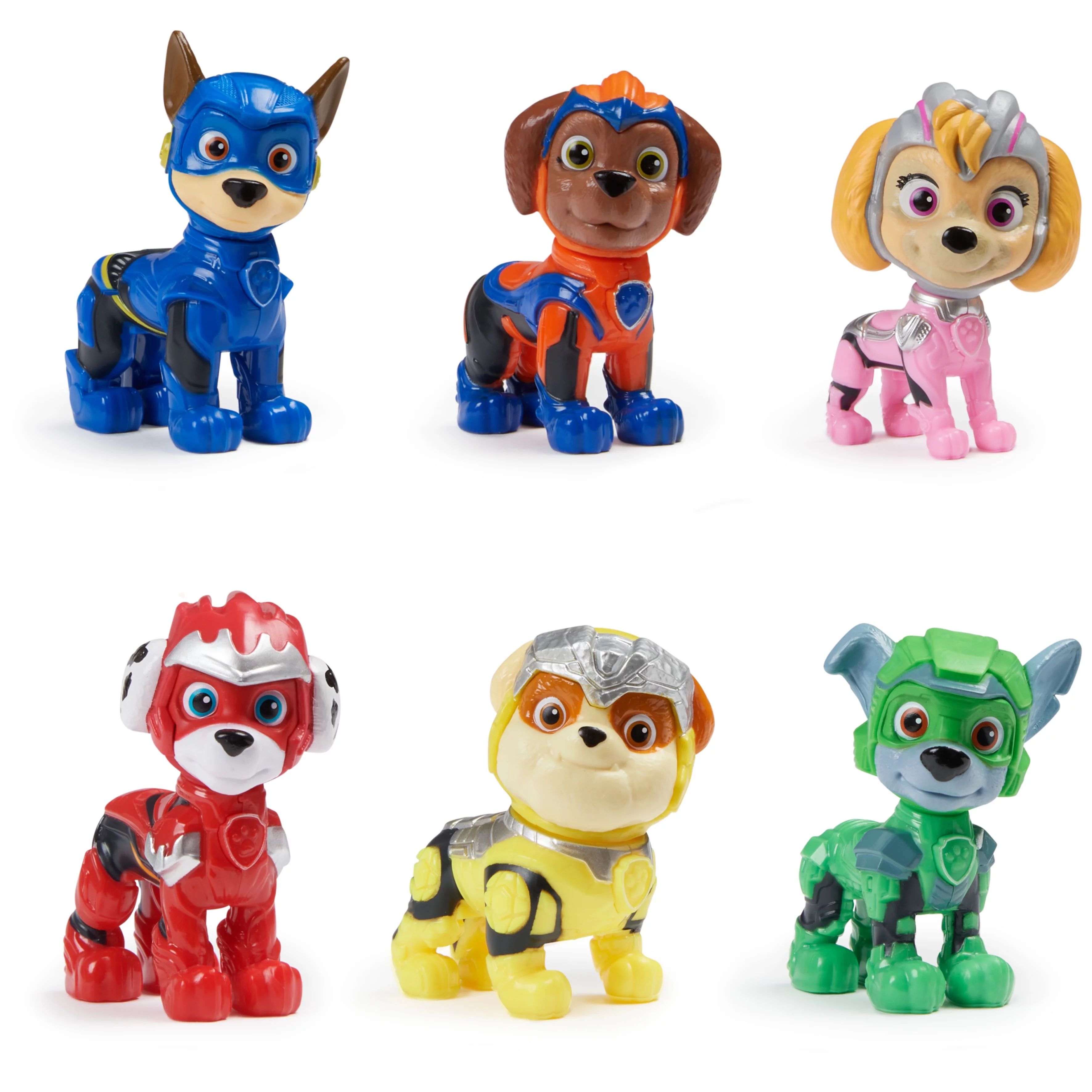 PAW Patrol: The Mighty Movie, 6 -Piece Toy Figure Pack, for Kids Ages 3+ | Walmart (US)