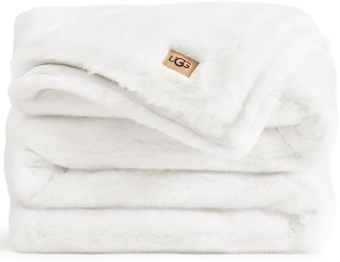 UGG Plush Faux Fur Throw Blanket Reversible Medium Weight Luxury Soft Throw Blankets for Bed or C... | Amazon (US)