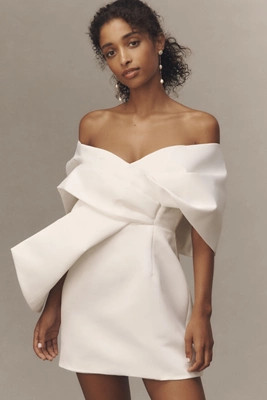 Elliatt Dandelione Off-Shoulder Mini Dress | Anthropologie (US)