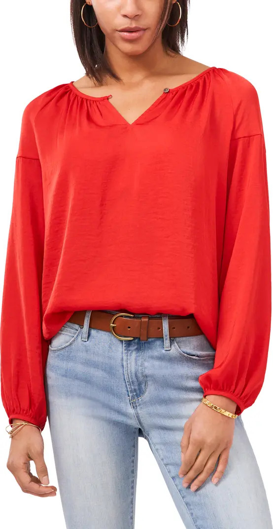 Hammered Satin Blouse | Nordstrom