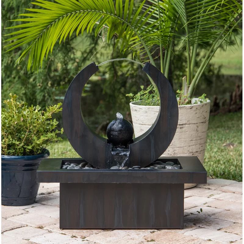 Russel Metal Fountain with Light | Wayfair North America