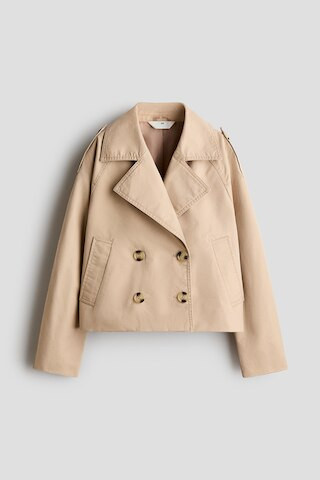 H & M - Short Trench Coat - Beige | H&M (US + CA)
