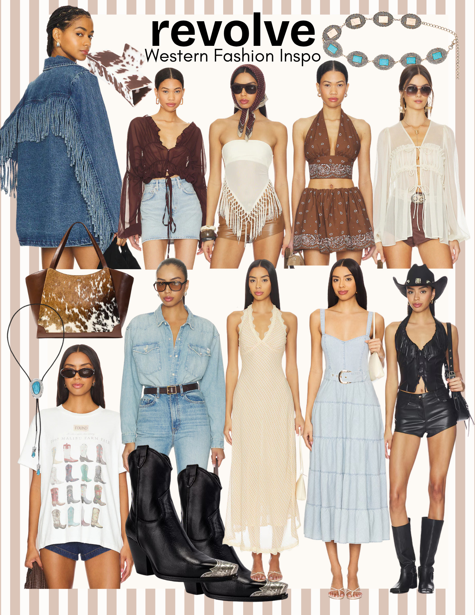 ✨ REVOLVE Western Outfit Inspo ✨ 

Western fashion is ALWAYS in style and these pieces are just SO SO good!! 👌🏻👌🏻👌🏻🤠

Tap below to shop and save this post for your next Western event! 👇🏻🔗🖤✔️



#REVOLVE fashion
#REVOLVE finds
#western fashion inspo
#cute western outfit
#country outfit
#western style 
#festival outfit inspo
#country concert outfit
#midi dress 
#wonens fashion inspo
#fall fashion inspo
#fall outfit
#denim on denim 
#fringe denim jacket
#Boho style
#cowboy hat
#cowboy boots
#cowgirl accessories
#cow print
#matching sets 
#bandanna
#country concert dress 
#country concert blouse
#sheer blouse
#cowgirl graphic tee
#black leather matching set ￼
#wine tasting outfit inspo 
#country outfit 
#western inspired
#designer fashion
#mother denim 
#ootd

#LTKootd #LTKOver40 #LTKSeasonal