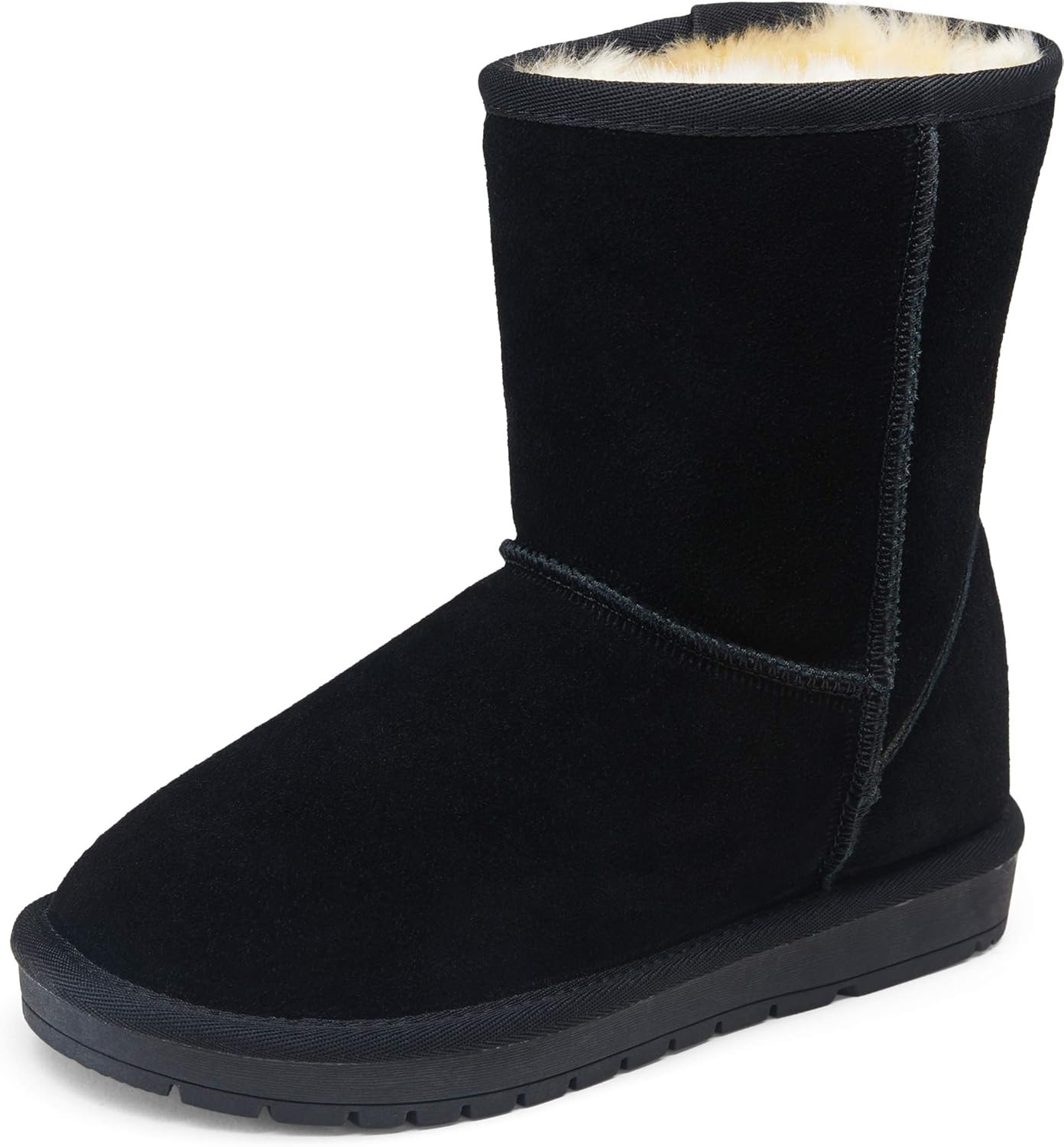 VEPOSE Women's Snow Boots Warm Suede Mid Calf Booties Classic Winter Knee High Shoes | Amazon (US)