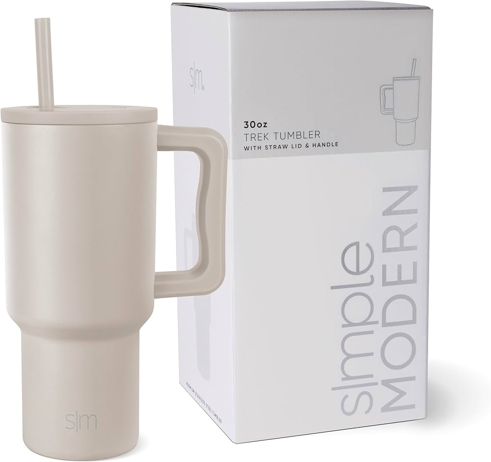 Simple Modern 30 oz Tumbler with Handle and Straw Lid | Insulated Cup Reusable Stainless Steel Wa... | Amazon (US)