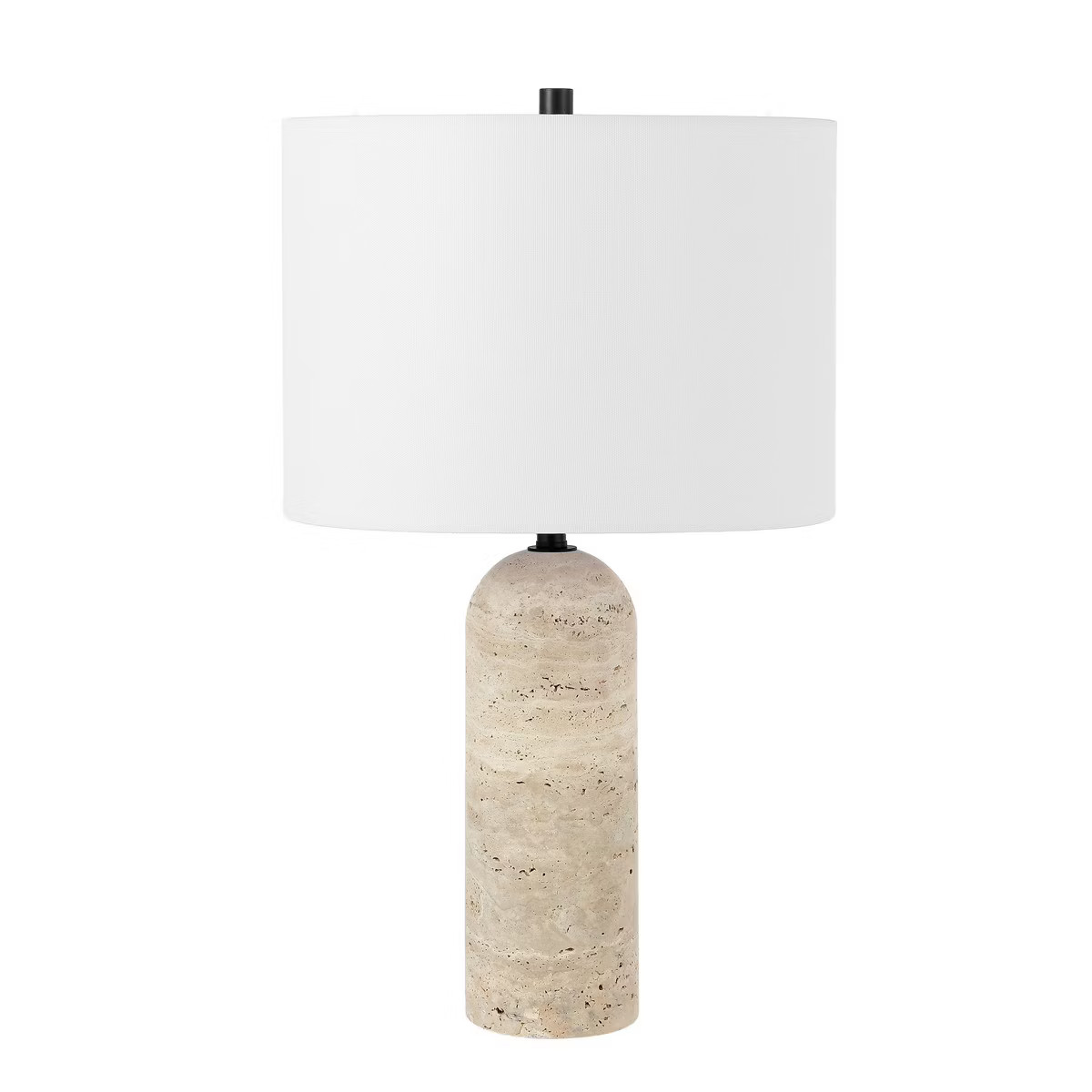 Jolene 24 Inch Travertine/Metal Table Lamp - Ivory - Safavieh. | Target