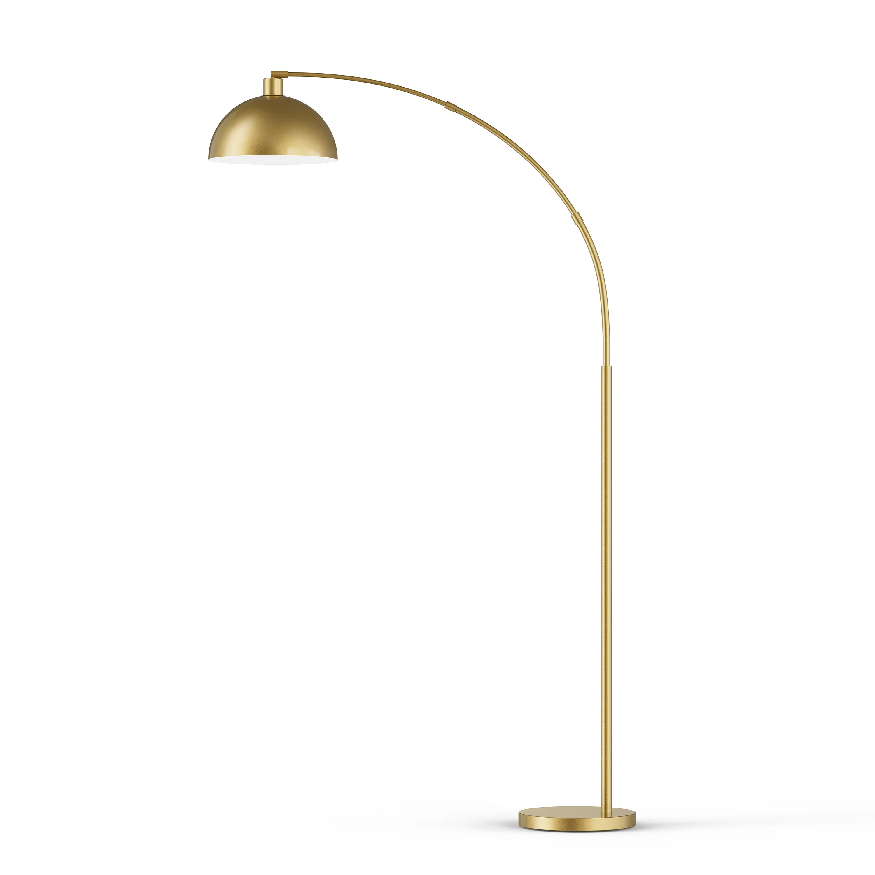 Emersynn 78.7'' Arched/Arc Floor Lamp with Remote Control, LED Bulb Included, and Metal Shade | AllModern